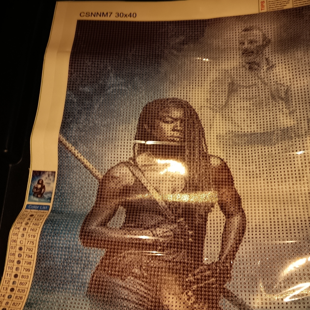 The Walking Dead Diamond Painting Kit With Michonne, Rick, and RJ 30x40 - Picture 6 of 7